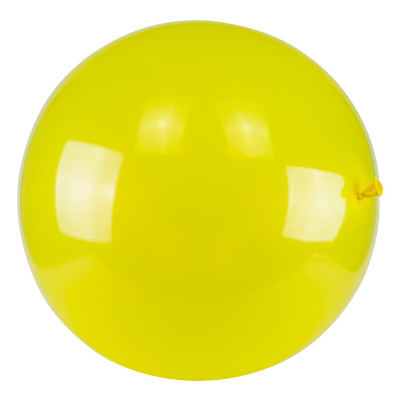 PartyDeco Balon pastelowy gigant 1 m - żółty - Pan Talerzyk