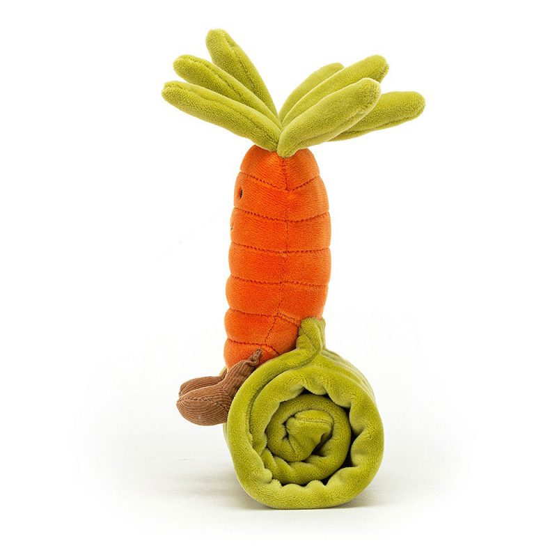 JellyCat Kocyk przytulanka warzywa marchewka 34 cm - Pan Talerzyk