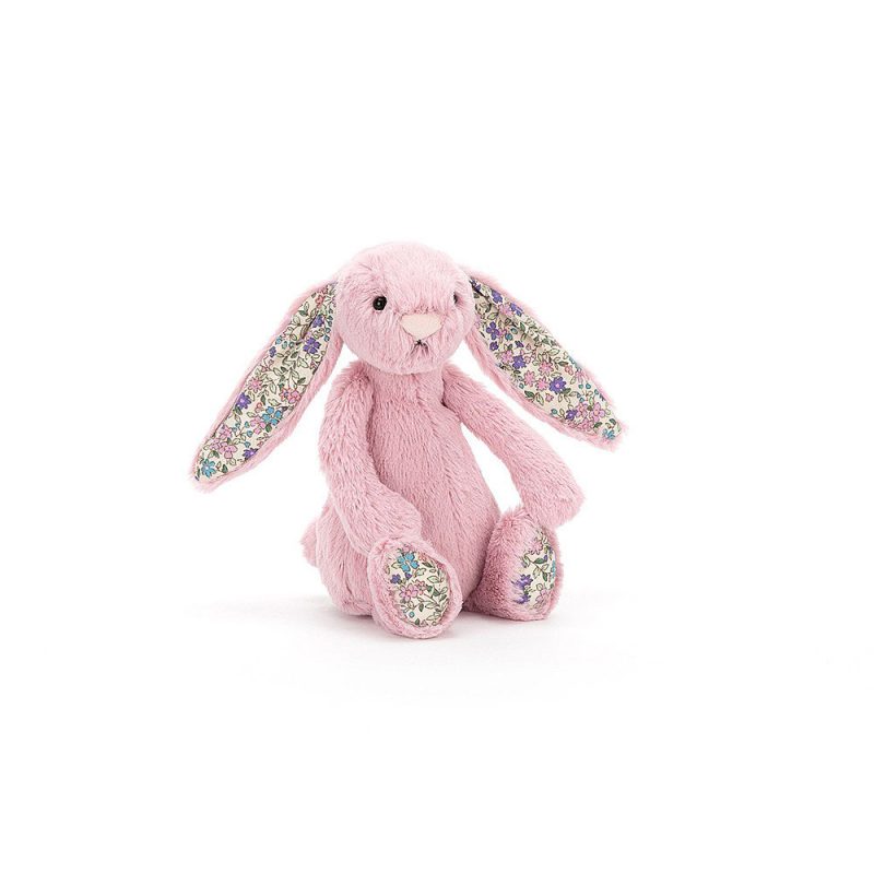 JellyCat Przytulanka królik różowy kolorowe uszy 31 cm - Pan Talerzyk