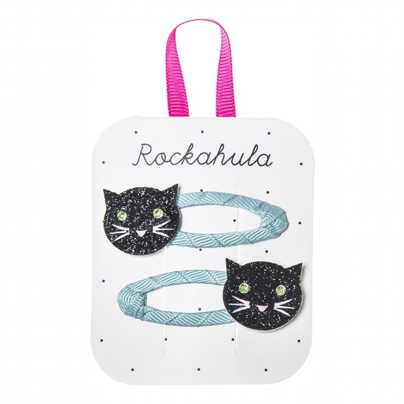 Rockahula Kids Spinki do włosów Black Cats - Pan Talerzyk