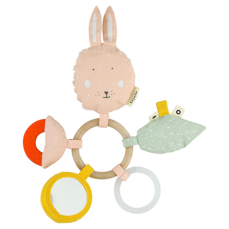 Trixie Baby Zabawka aktywizująca sensoryczna Mrs. Rabbit - Pan Talerzyk
